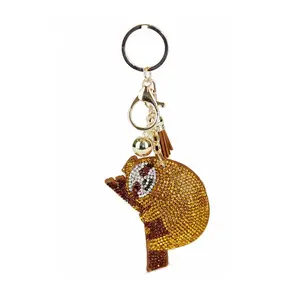 RHINESTONE SLOTH KEY CHAIN WITH TASSEL STYLE #: KC444X-172 No Warning Applicable Decorative Accessory