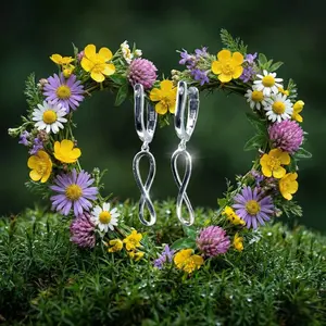 Timeless Love Twisted Infinity Earrings (White Gold)