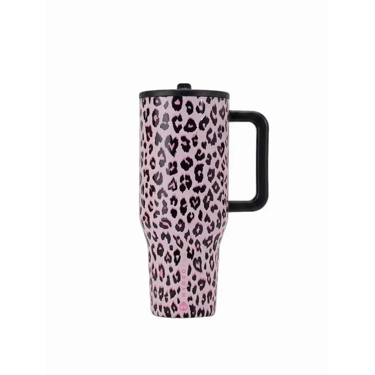 PINK x HydroJug 40oz Traveler Water Bottle Leopard Print Limited Edition, 40 Oz Traveler , Leak-Proof Insulated Tumbler with Flip Straw & Cup Holder Fit Flasks Lid Drinkware Leakproof Tumbler