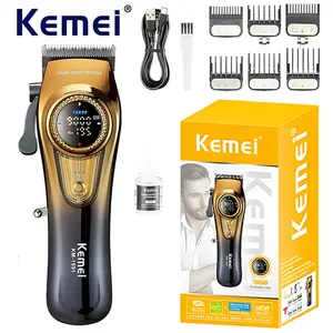 Keme Km-1691 Hair Trimmer Clipper, Brushless Motor Electric Men's Hair Cutting Machine, Magnetic Motor Hair Trimmer