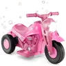 Costway Electric Bubble Car,6V Toddler Motorcycle with Bubble Maker,LED Light,Music,Foot Pedal,Forward/Backward, for Kids,Gift for Boys Girls,Christmas Festival Gift Black Friday Cyber Monday Gift Season BlackFriday Friends Giving