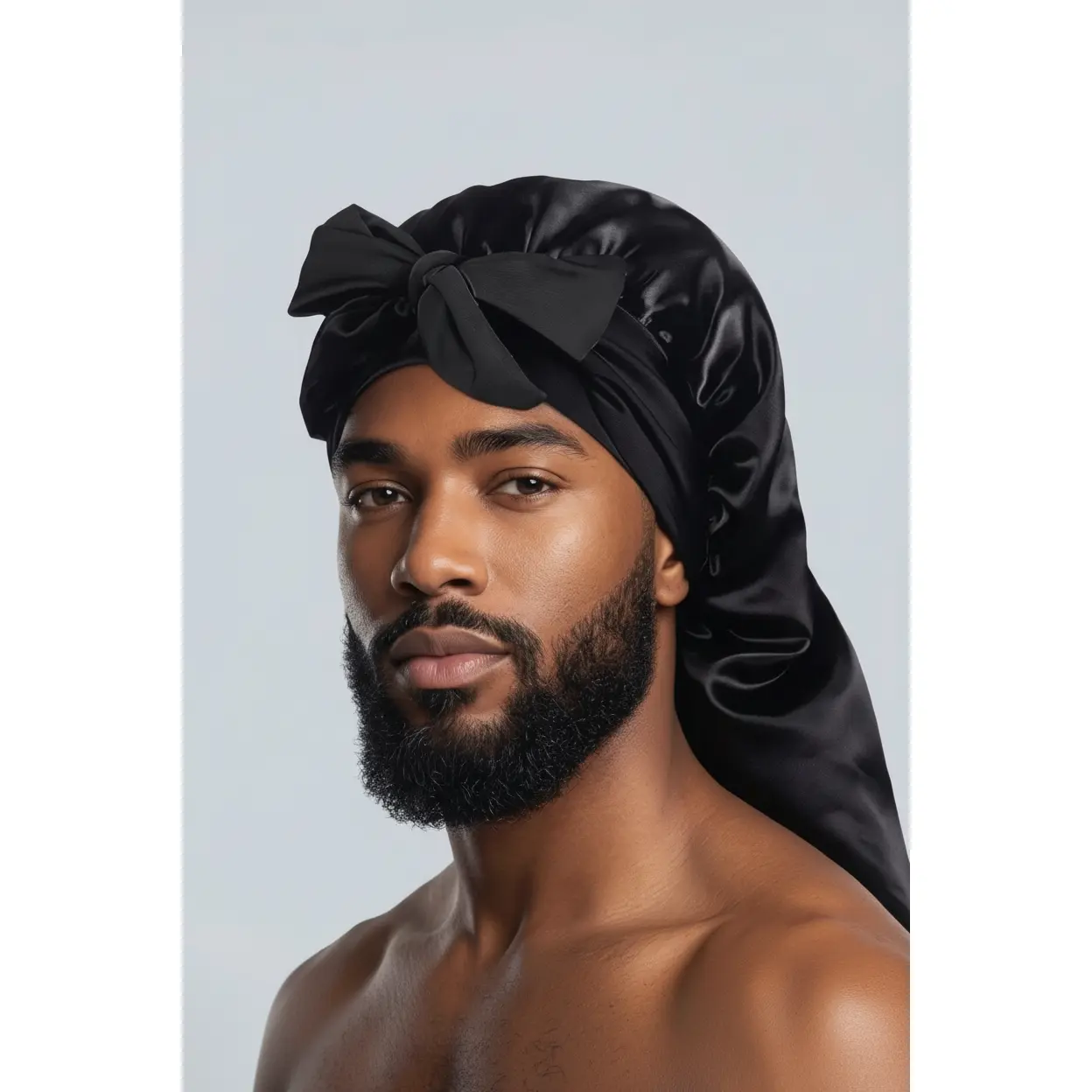 Men's The Charles Bonnet, Fashion Hair Accessory Headpiece for Haircare, Edges Maintenance, Locking Support