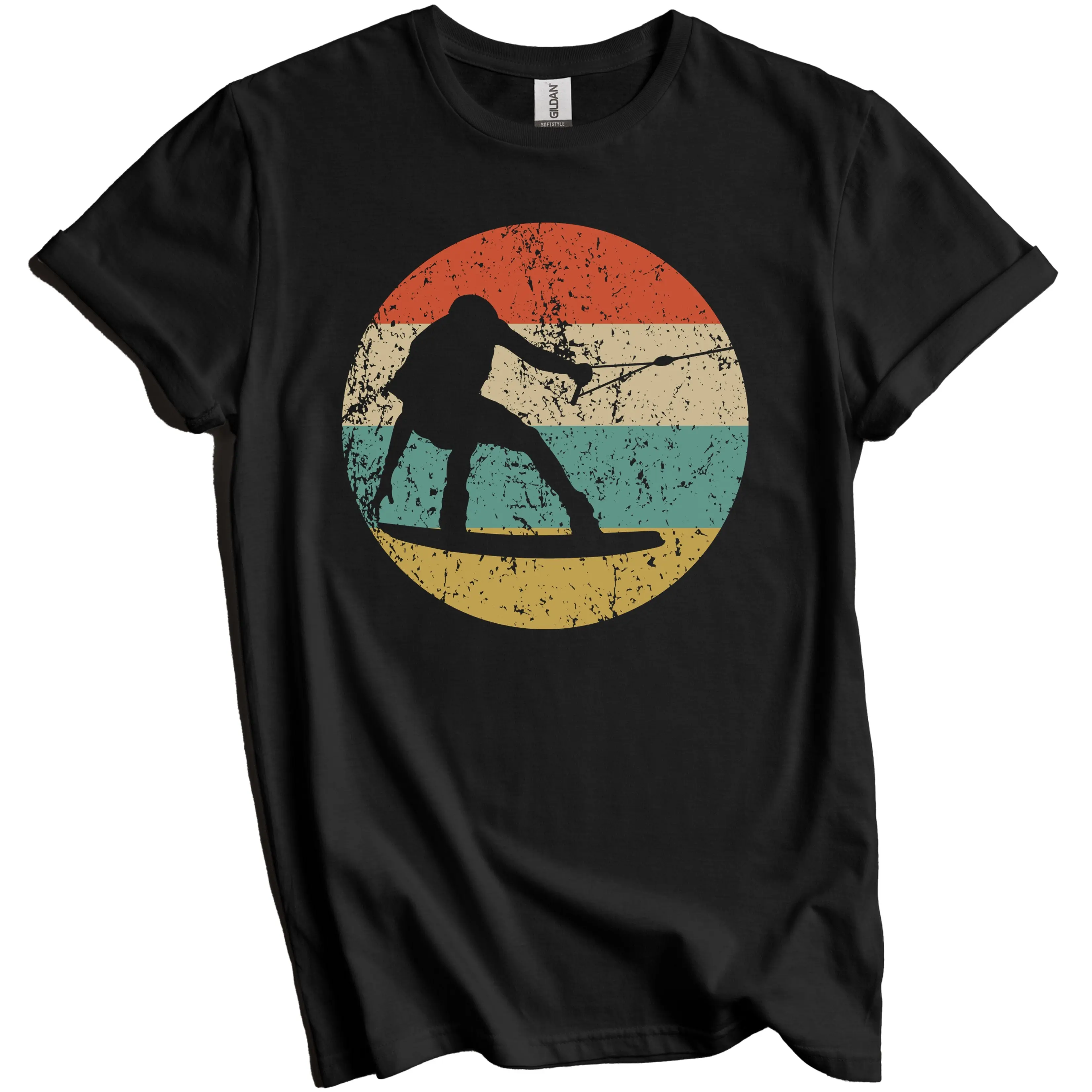 Wakeboarding Shirt - Wakeboard Shirt - Wakeboarding Gift - Gift for Wakeboarder - Retro Wakeboarder Icon T-Shirt