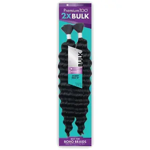 Sensationnel Premium Too Human Hair Blend 2X Bulk Braids - 2X DEEP BULK 18"
