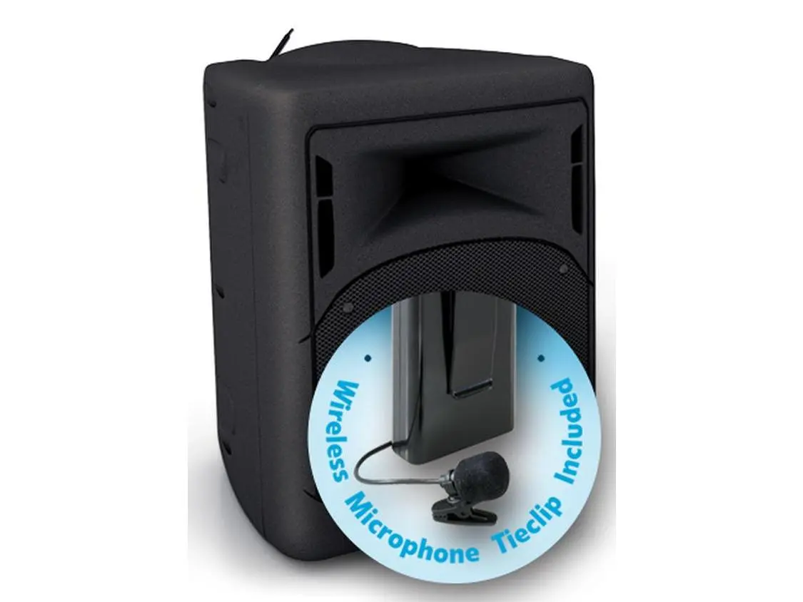 Oklahoma Sound PRA-8000-PRA8-6 40 watt Wireless PA System with Wireless Lavalier Microphone