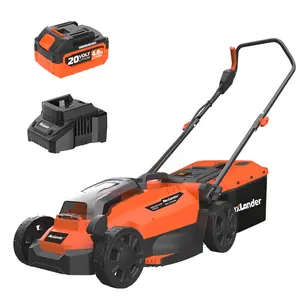 Maxlander Lawn Mowers, 13Inch Electric Lawn Mower Cordless, 20V 2-in-1 Battery Powered Lawn Mower with Brushless Motor, 5-Position Height Adjustment, Battery and Charger Included
