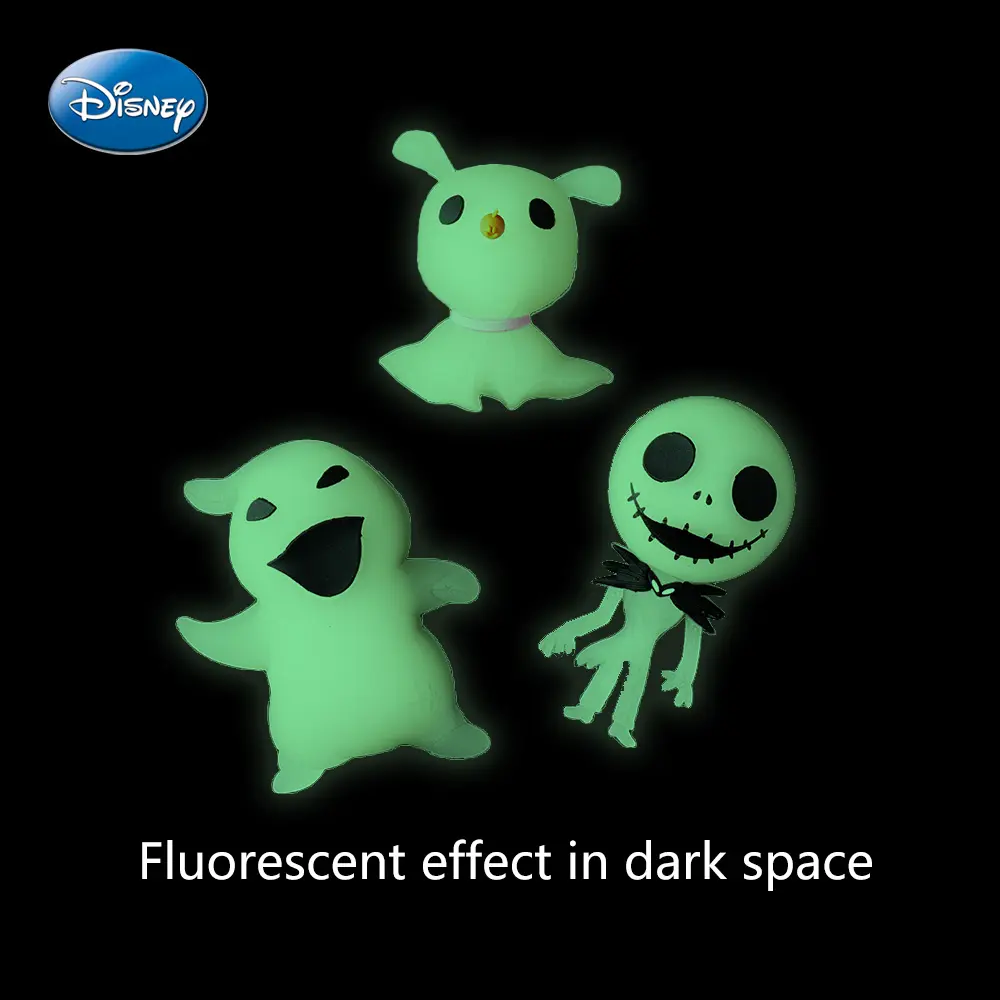 1PC Disney Officially Licensed The Nightmare Before Christmas Fridge Magnets Zero DIY Magnets for Locker Decorative Magnets for Refrigerator Whiteboard Cabinet Office Kitchen Blackboard Gift Fluorescent Color Change
