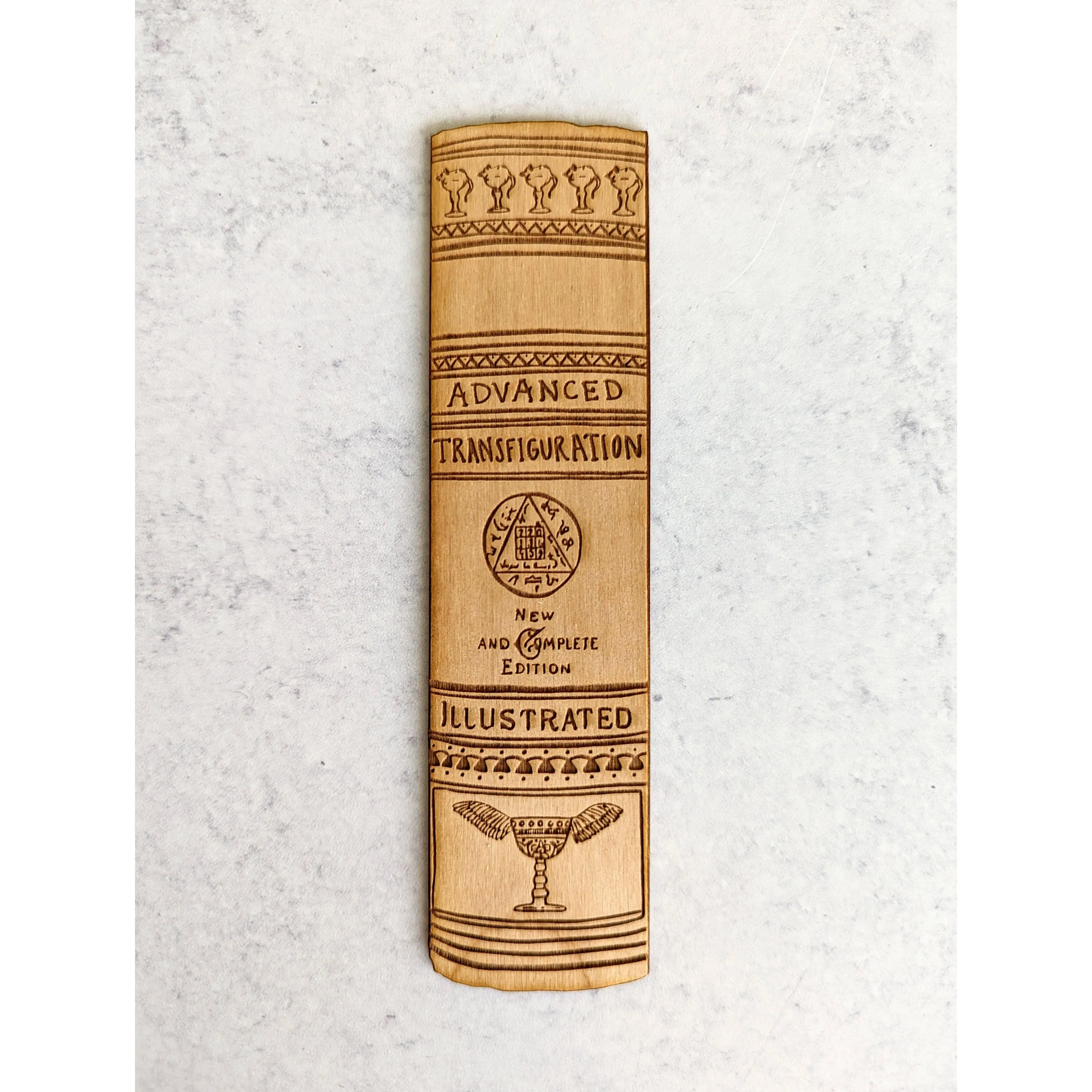 Bookmarks Advanced Advanced Transfiguration Book Spine Wooden Bookmark - TikTok Shop