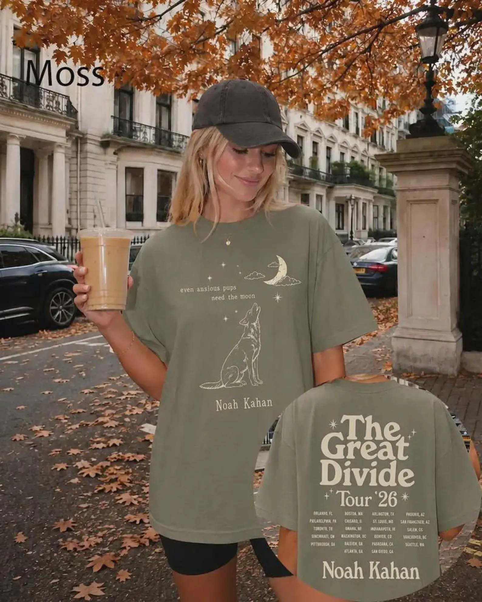 Vintage Noahh Kahann The Great Divide Tour 2026 T-Shirt, Orbiter Howling Pup Comfort Colors Tee, Indie Folk Music Fan Graphic Shirt