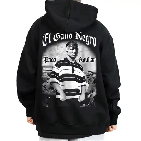 El Gallo Negro Vatos Locos Old Movie Chicano Clothing Gangster Clothes Hoodies for Men Men's Clothing Lowrider Graphic Tee Men Gift VL6 Oversized Unisex Loose Sweatshirts