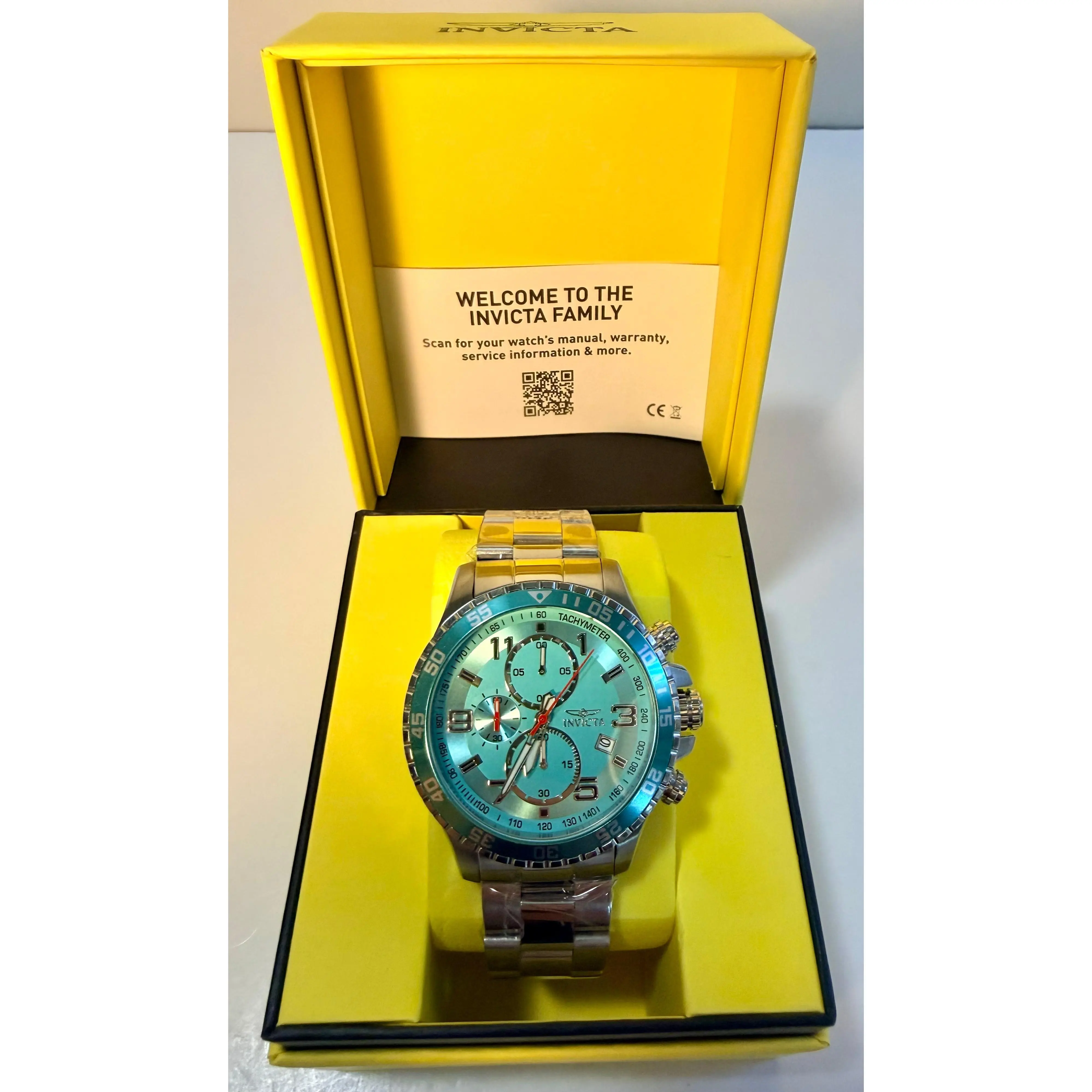 Invicta Specialty 69820 Classic Bold Blue Dial Steel Chronograph 48mm Watch