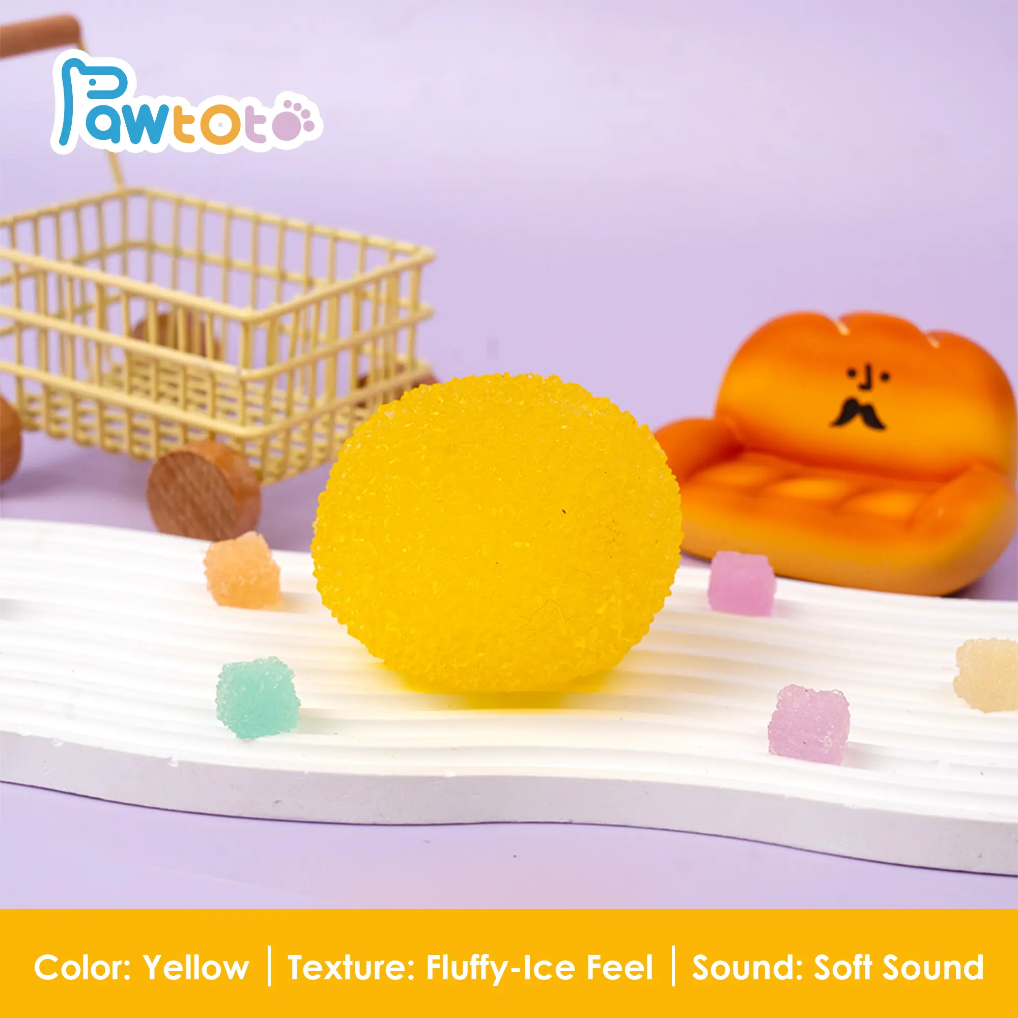 Yellow (Fluffy-Ice Feel, Soft Sound)