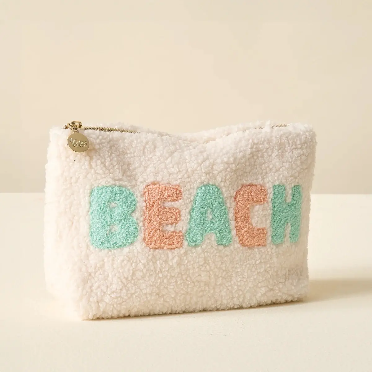 Sherpa Zippered Teddy Pouch