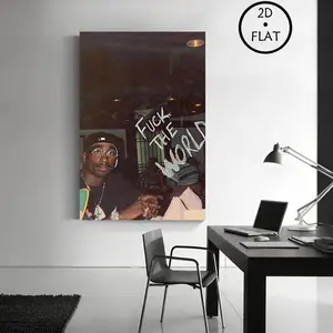 Vintage Tupaccc Poster F The World Music Poster Album Cover Wall Decor Artistic Room Gift