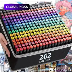 Professional Dual-Headed Drawing Markers, Dual Tip Marker, Permanent Sketch Pens for Art, Comics, School Supplies, Halloween & Christmas Gifts #GLOBAL PICKS