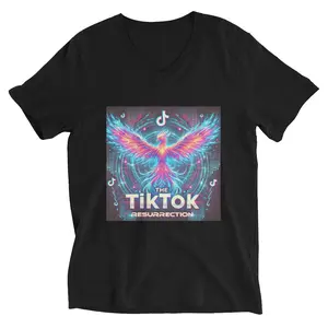Unisex Short Sleeve TikTok Resurrection V-Neck T-Shirt