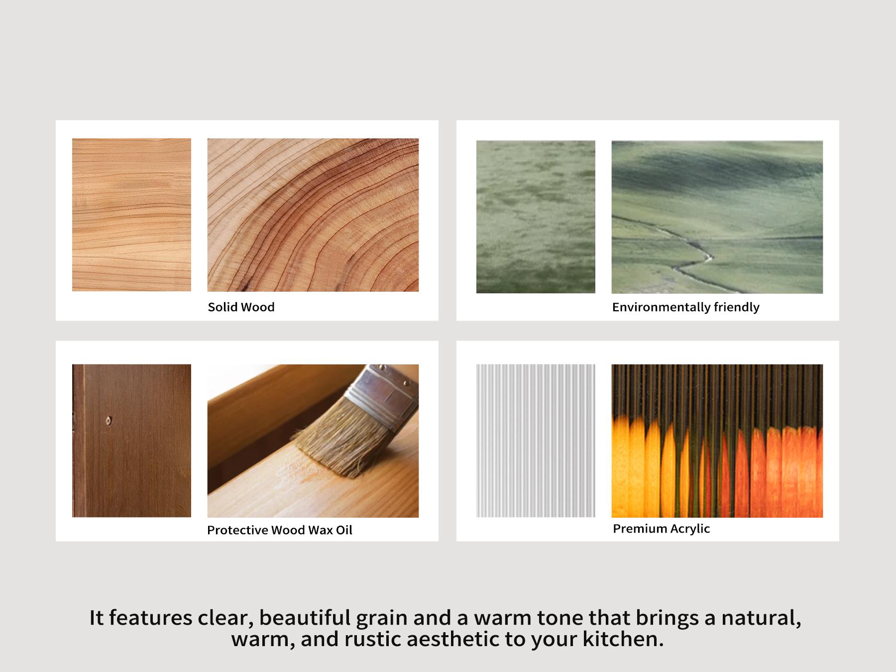 Solid Wood Bread Box for Kitchen Countertop , 2-Tier Large Wooden Bread Storage Bin , Farmhouse Bread Keeper for Homemade Bread, Brown (50 Deli Papers)