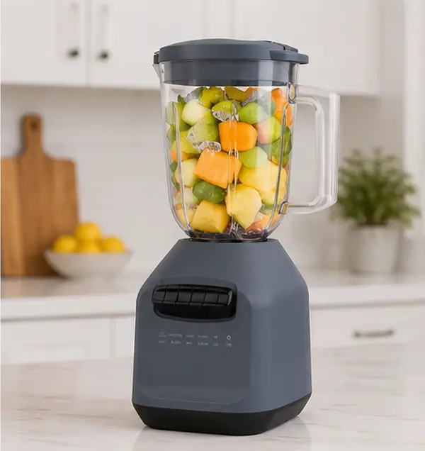Ice Crush Blender, 56 oz Plastic Jar, 700W | 6-Tip Blade, 8 Speeds + Pulse, Countertop Kitchen Blender