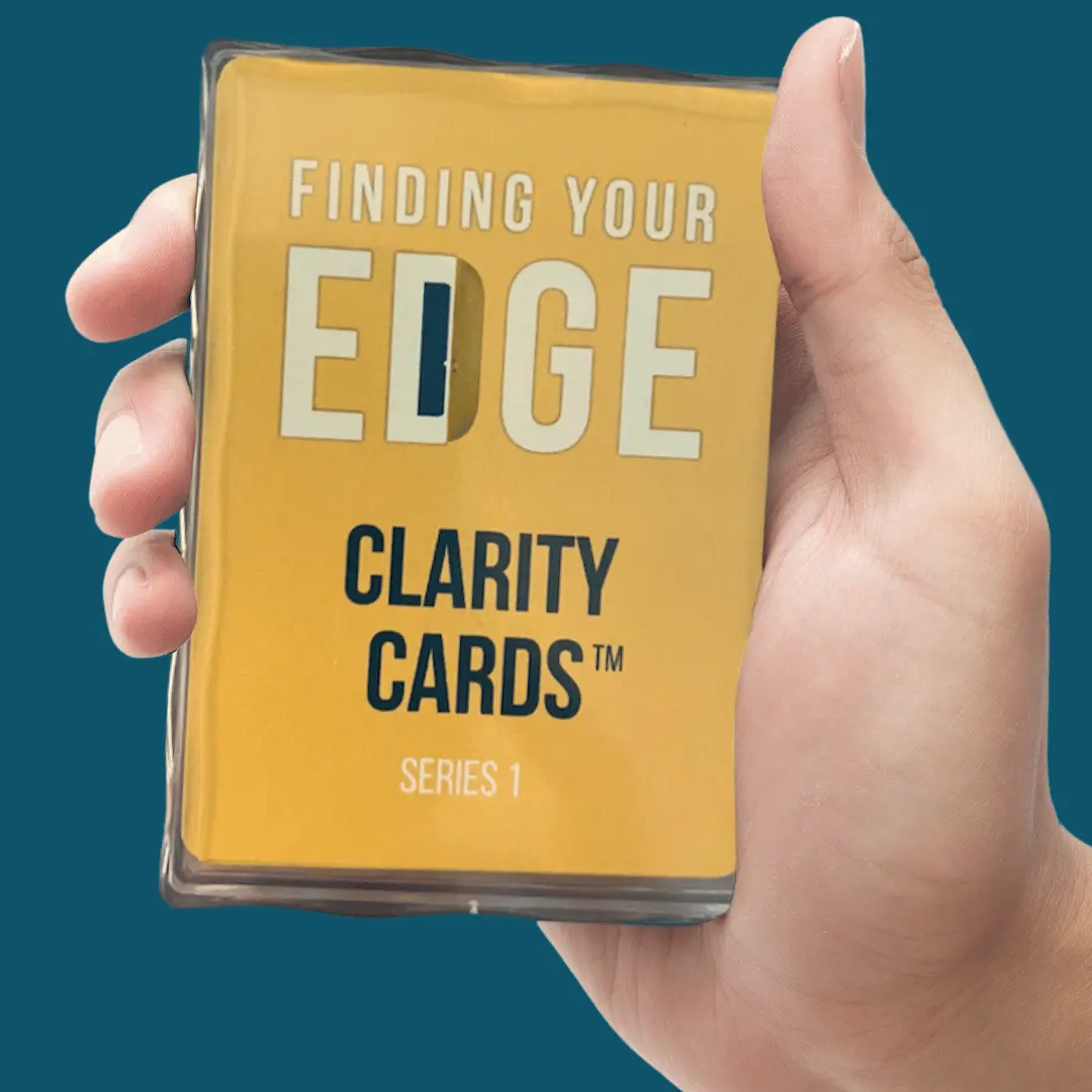 Clarity Cards -  Series 1 Personal Development Tool for Enhanced Focus and Clarity 53 Cards with Unique Questions High-Quality Matte Finish