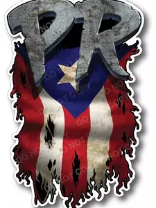 Puerto Rico PR Flag Decal 3M Sticker Car Vehicle Truck Window Auto Glass Laptop