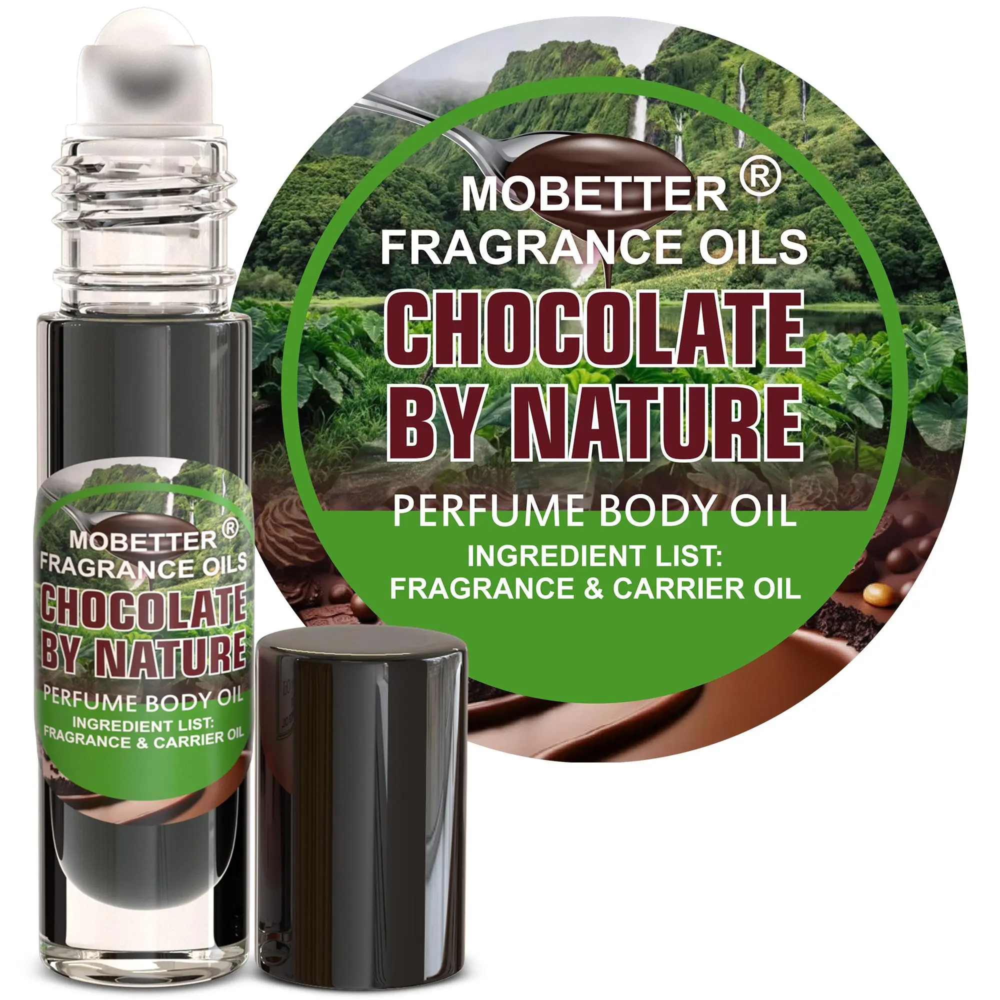 MOBETTER FRAGRANCE OILS Chocolate By Nature Fragrance Body Oil for Unisex