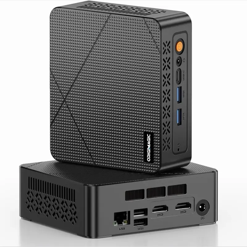 C3 Mini PC Intel Core i3-5005U, 8G RAM 512G SSD 2 HDMI, Gigabit LAN, Wi-Fi 5, Win 10 OS, Home Office Mini Computer, Learning & Digital Signage & Thin Client Cloud