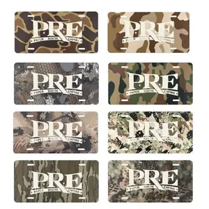 PRE Paper Route Empire Camo License Plate, Car Accessories, Perfect Gift - Lightweight Aluminum, Pre-Drilled holes vehicle decor C