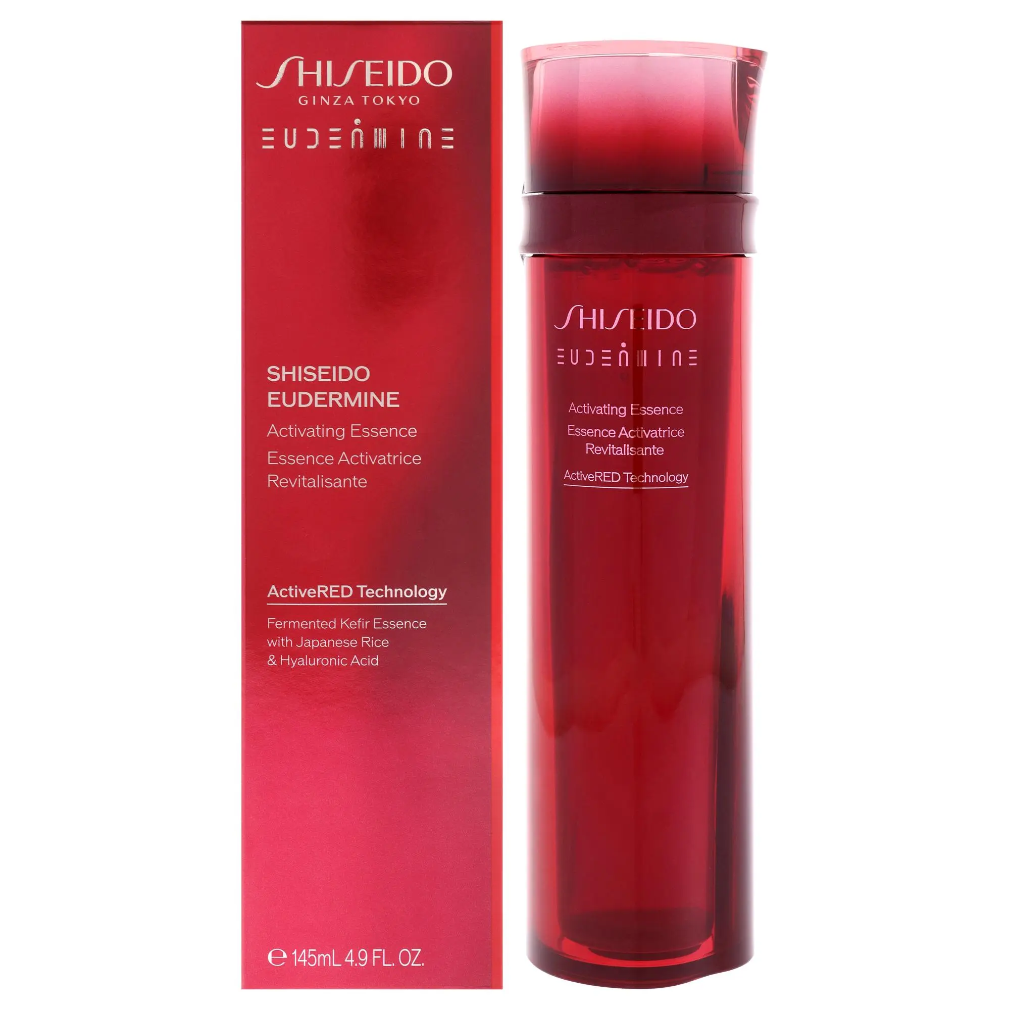 Shiseido Eudermine Activating Essence Bottle - Women's Hydrating Moisturizer with Hyaluronic Acid, Rice, 4.9 fl oz