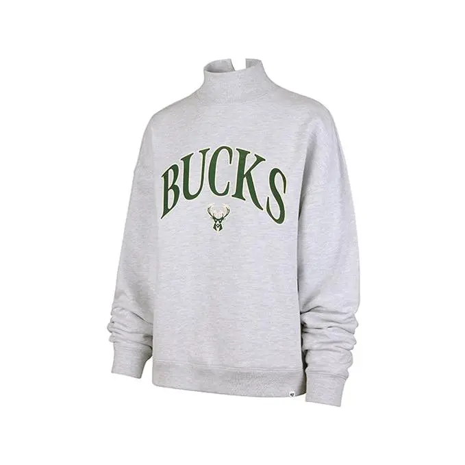 Women's '47 Brand Milwaukee Bucks Mock Neck Pullover