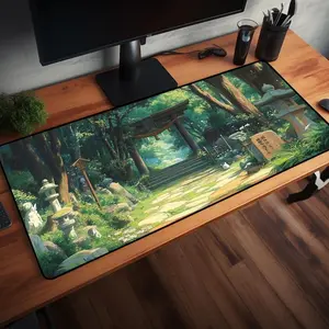 [Sale Up To 40%] Kawaii Anime Desk Mat Cute, Cozy, Floral Aesthetic for Gaming Workstations Ideal Gift for Gamers Office Decor