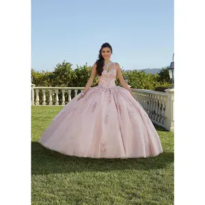 Vizcaya by Morilee Floral Lace Quince Dress 89424