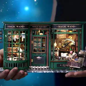 Dollhouse Mini Miniature Dollhouse DIY Small House Kit Making Room Toys, Home Bedroom Decorations With Furniture Wooden Crafts Three-dimensional Puzzle Birthday Gift For Teen Girls Boys Women