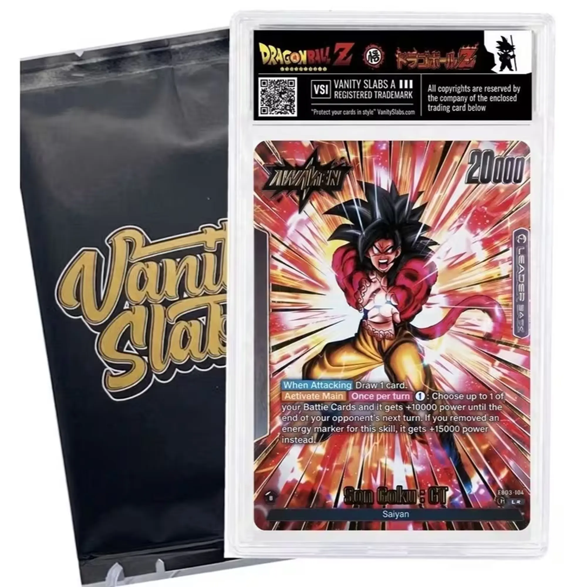Dragon Ball Z Card Random Slab | Super Rare Card Guaranteed in Display Slabs! | Includes 10 BONUS Cards (Holo/Uncommon/Common) | Perfect Giftable for Kids & Collectors