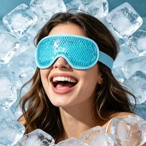 Reusable Cold Therapy Gel Bead Eye Mask, Reduces Puffiness & Dark Circles, Effective for Dry Eyes & Migraine Pain Management