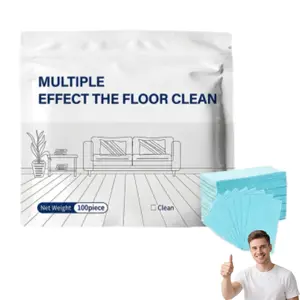 100pcs Floor Cleaning Tablets – Plant-Based Concentrate with Mild Scent, Powerful Deep Clean for Hardwood, Laminate & Tile, Safe for Multiple Floor Surfaces