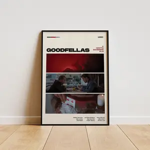 Goodfellas Poster, Wall Art Decor for Room, Aesthetic Home Decoration, Modern Trendy Design, Gift Idea