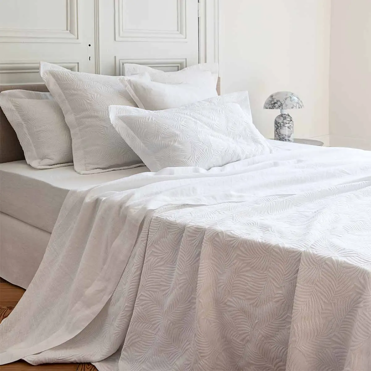 Empreinte White Bedspread