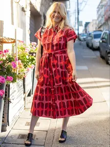 HEIDI dress Sausalito Red