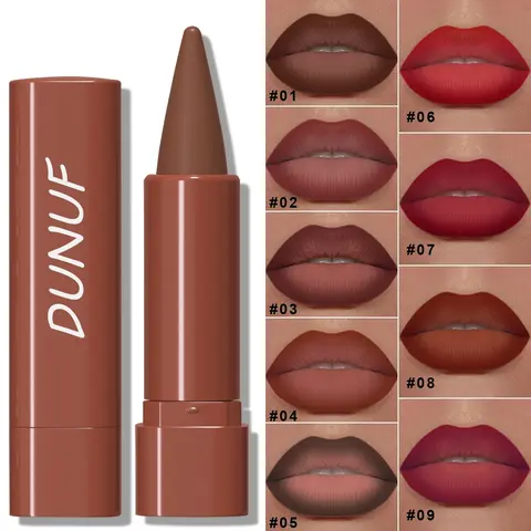 Long-lasting Matte Lipstick, 1 Count Waterproof Sweat Proof Lip Liner, Easy Coloring Lipliner, Suitable for All Occasions Lip Makeup Balm, Tinted Lip Balm, Lip Product