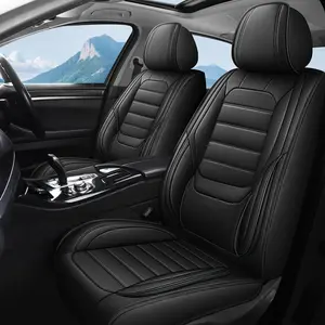 Car Seat Covers For Chevy Chevrolet Blazer/Cobalt/Cruze/Equinox/HHR/Impala/Malibu/Sonic/Spark/Trailblazer/Trax/Volt, A Stylish Nappa Leather Car Seat Cover For Full Set 5-Seats, Durable Waterproof Anti-Slip Comfort Car Seat Protector, Vehicle Seat Covers