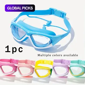 Swimming Goggles with Earplugs, Swim Glasses, Pool Goggles, Adjustable Anti-Fog UV Swimming Goggles, Swimming Accessories & Training Equipment for Boys & Girls #GLOBAL PICKS