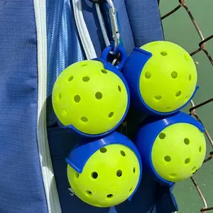 Pickleball Ball Holder with Carabiner – Holds 4 Pickleballs – Pickleball Accessory for Players