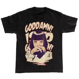 Official Pulp Fiction Vintage Mia Wallace T-Shirt