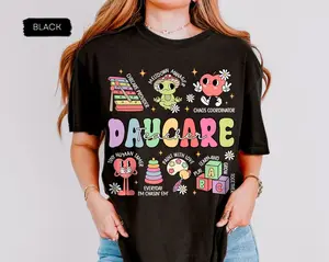 Groovy Daycare Teacher Shirt, Childcare Teacher Shirt, Childcare Workers, Child Care Provider Shirt, Daycare Teacher Gift, Back To School