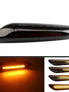 1 Pair Car Turn Signal Lights LED Turn Indicator Blinker Lamp, Side Marker for Bmw E90 E91 E92 E93 E60 E87 E82 E83 E84 E46, High-Visibility Safety