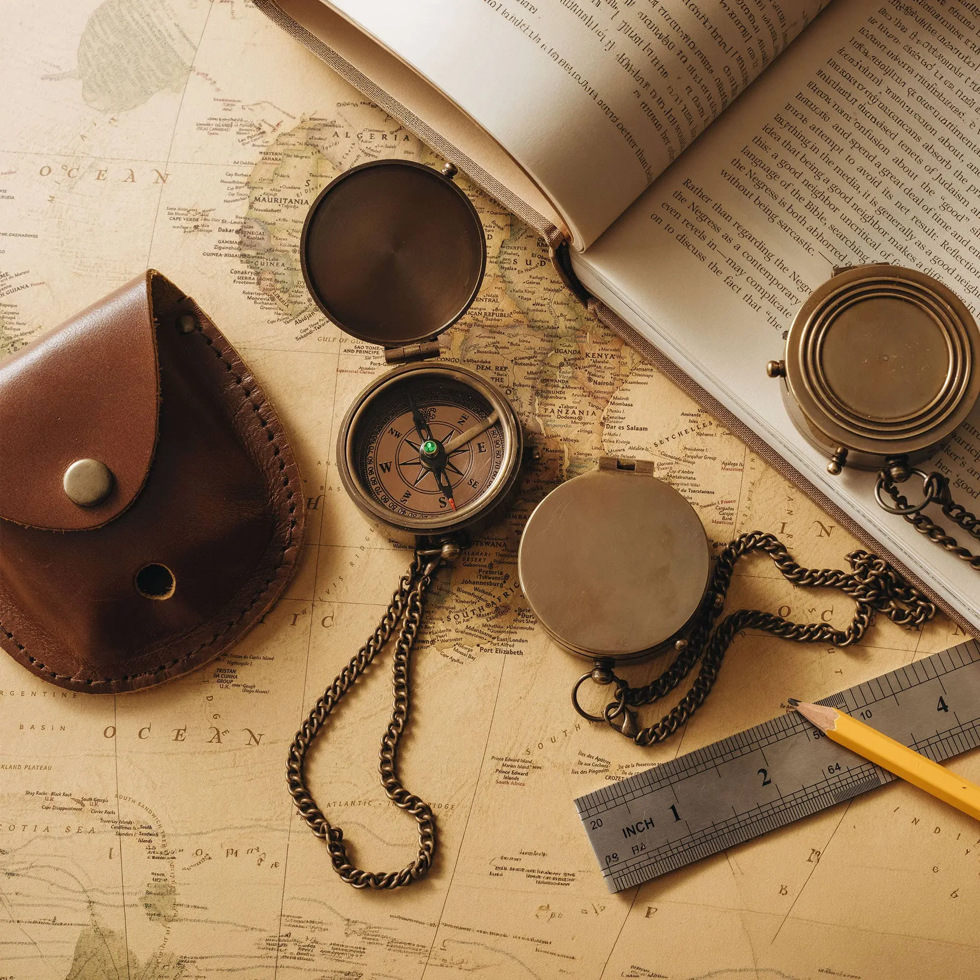 Personalized Pocket Compass – Engraved Graduation & Anniversary Keepsake Gift