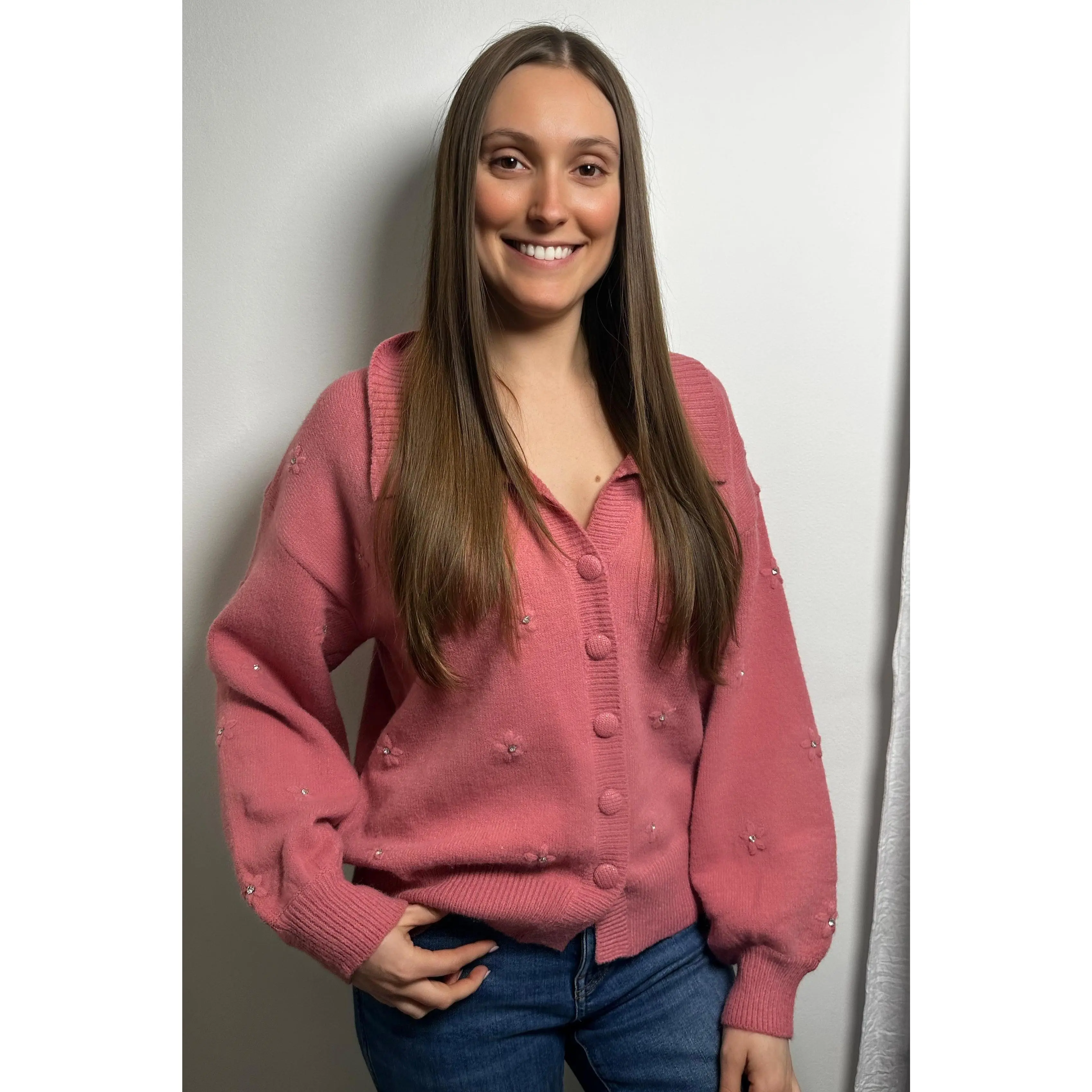 Charming Pastel Petal Cardi