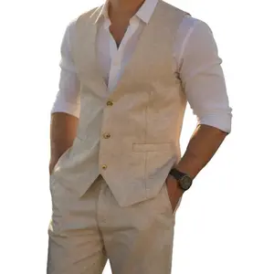 Men's Slim Fit Suit Vest,Wool Blend Business Waistcoat,Groom Wedding Outfit for Various OccasionsRetro Fashion Edition
