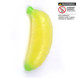 Stress Relief Banana Bead Toy, Realistic Banana Design, Quick Bounce Squeeze, Office Stress Reliever, Perfect Gift for Festive Parties, Stress Relief Fidgeting, Stress Relief Gadgets