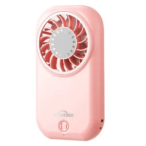 WHATOOK Mini Handheld Fan 11000 RPM High Speed Portable 5 Speeds 56g Ultra-Lightweight USB-C Rechargeable Pocket Fan for Travel Essentials Makeup